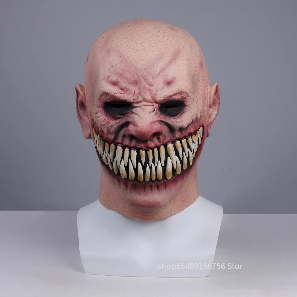 Фото Аниме жуткая маска сталкера маски с большими зубами улыбающееся лицо