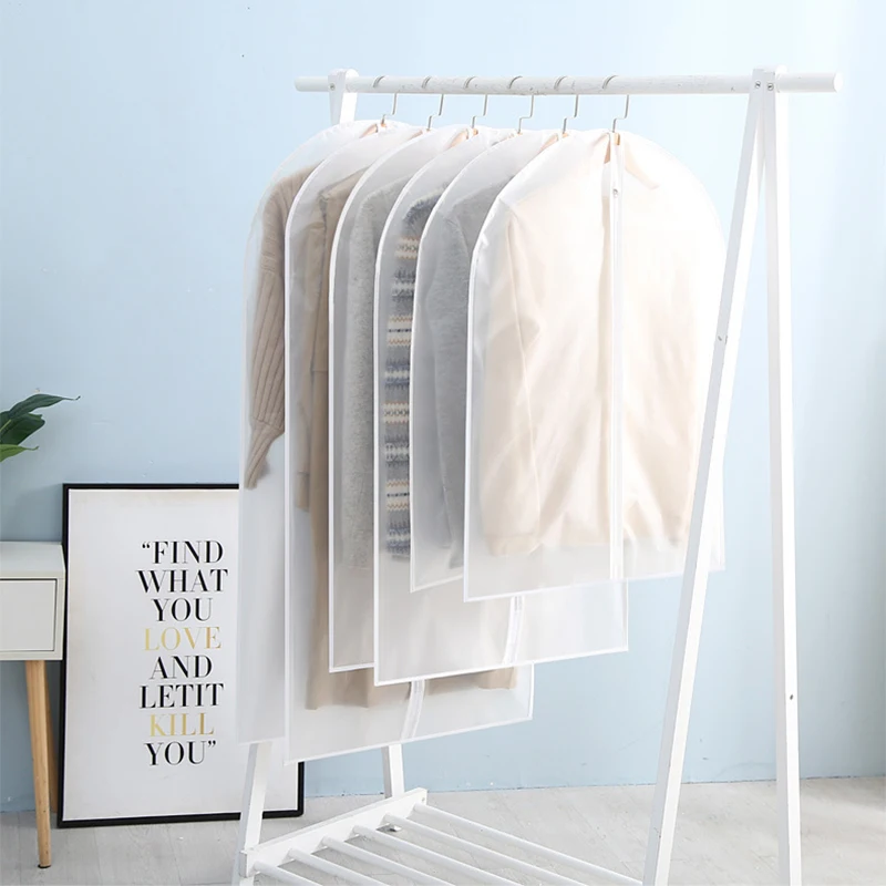 

Hot Clothes Hanging Garment Dress Clothes Suit Coat Dust Cover Home Storage Bag Pouch Case Organizer Wardrobe Hanging Clothing