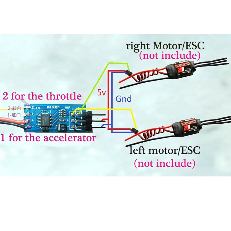 Модель лодки/автомобиля/самолета разница скорости двухканальный Гибридный
