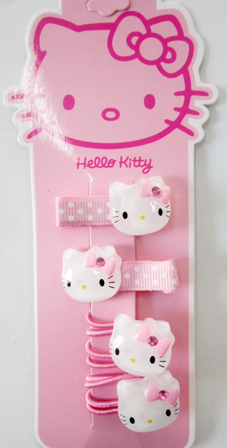 Sanrio заколка для волос Hello Kitty Детские аксессуары Детская резинка Шпилька | Мать и