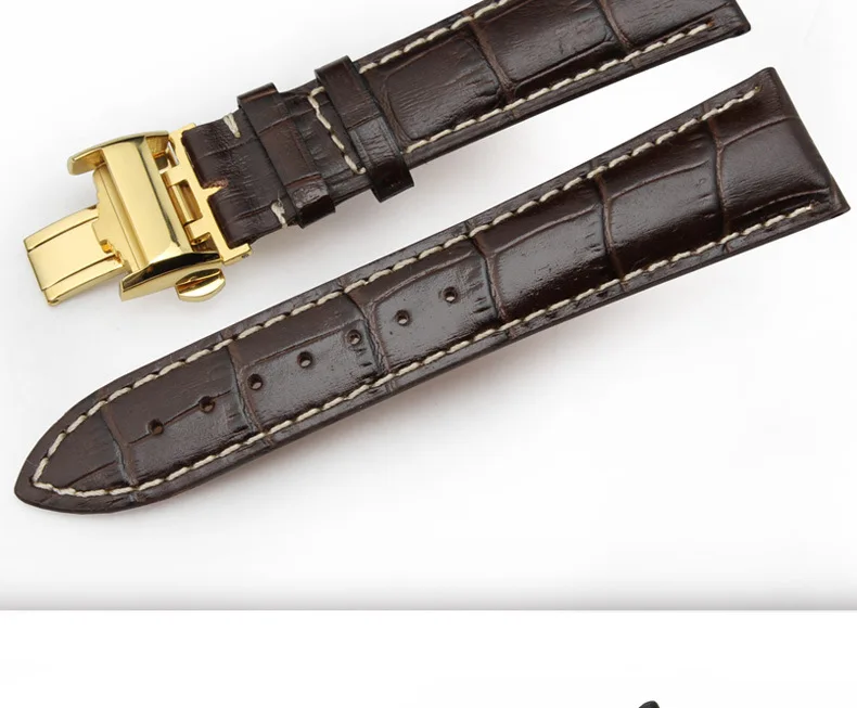 

Watch Accessories Bracelet FOR Longines Famous Craftsman Watch Strap Butterfly Buckle Cowhide Leather Watch Band 14 19 20 21mm