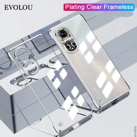 Slim Plating Frameless Clear Phone Case for Huawei Honor Pro 50SE Nova Hard Bumper Cover for Huawei P50 Honor 50Pro Shell