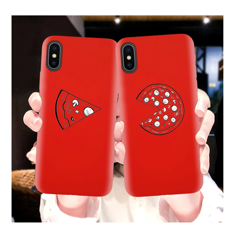 Чехол для пиццы Best Friends samsung Galaxy S10 S9 S8 S7 S6 Plus Edge силиконовый черный чехол Мягкая
