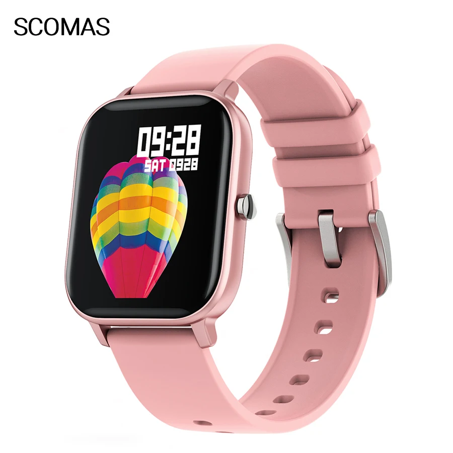 

Смарт-часы SCOMAS P8 GTS для мужчин и женщин 1,4 "HD полный сенсорный экран для сердечного ритма Монитор артериального давления умные часы для iOS Android