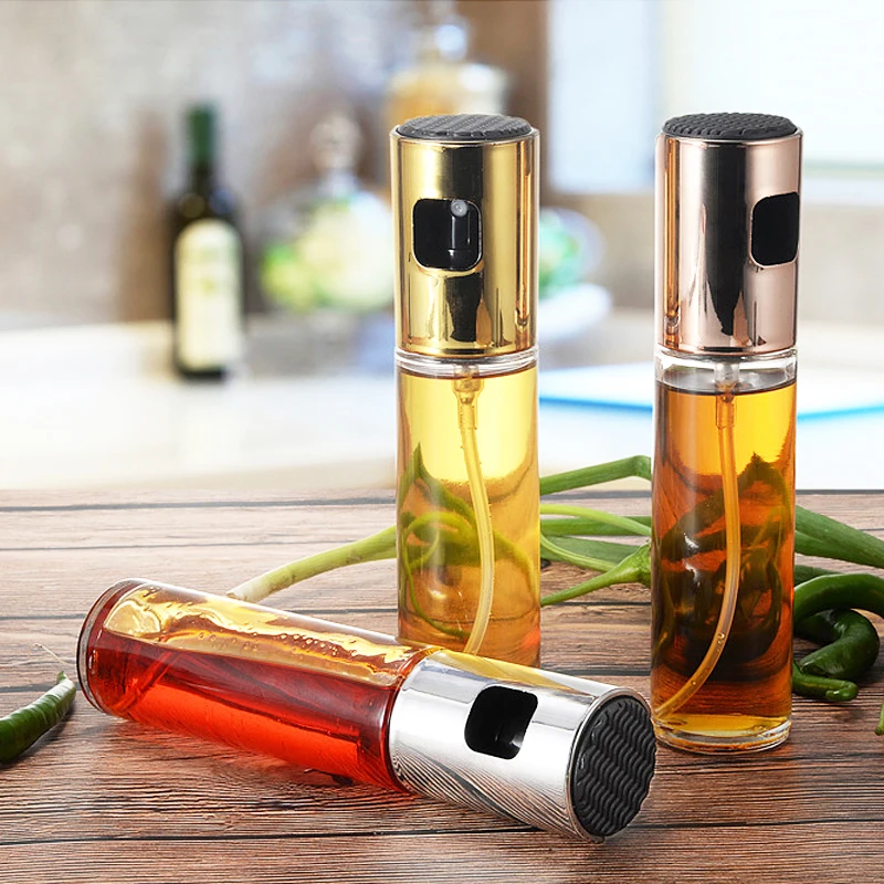 Кухонная стеклянная бутылка для распыления масла барбекю приготовления уксуса