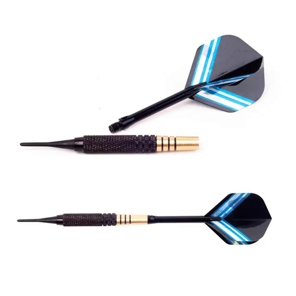 

3pcs/set 18g Professional Electronic Soft Tip Darts With Dart Box Dart Flights Black Dart Shaft Free Shipping Black Barrel Darts