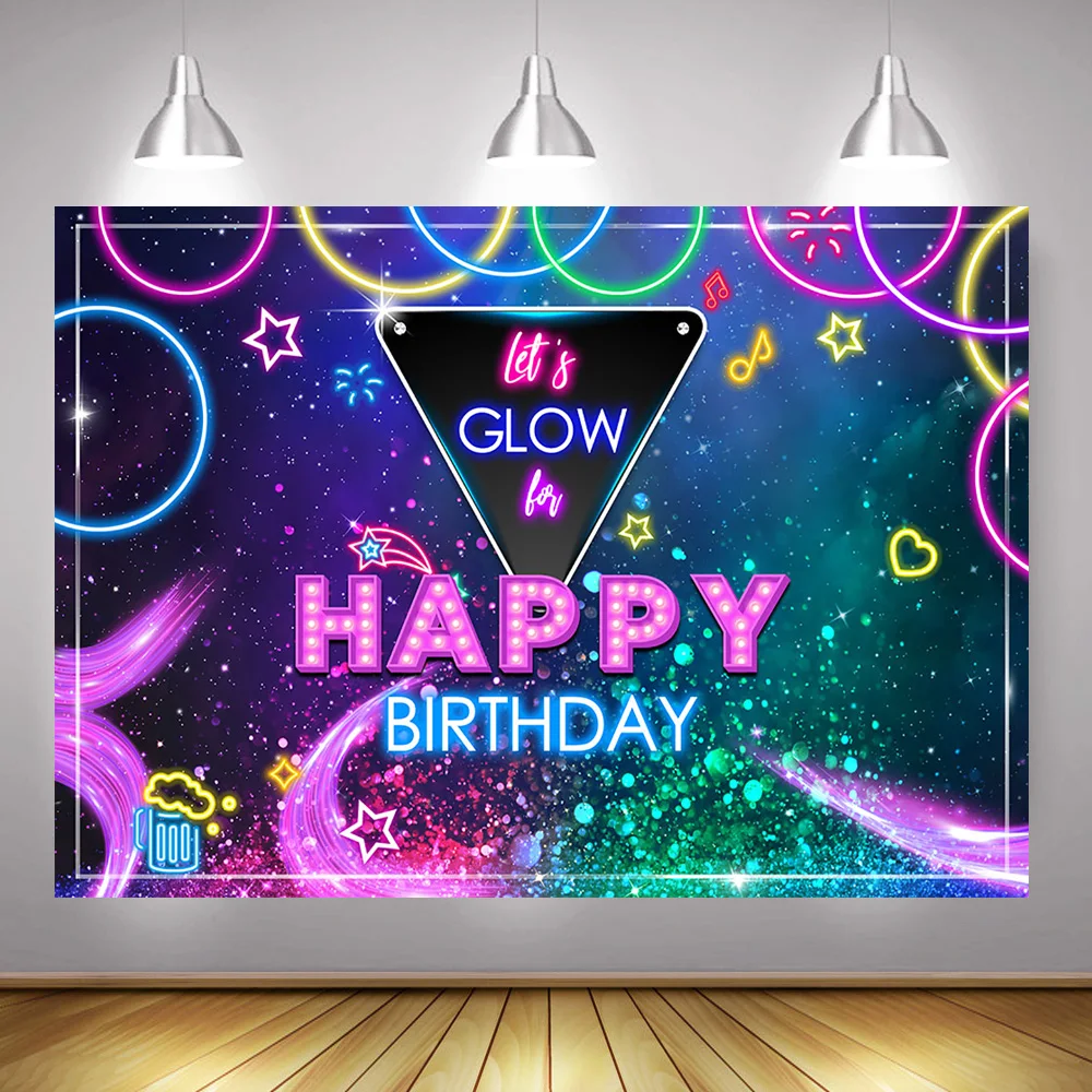 Фон для фотосъемки с надписью Let's Glow|Фон фотосъёмки| |