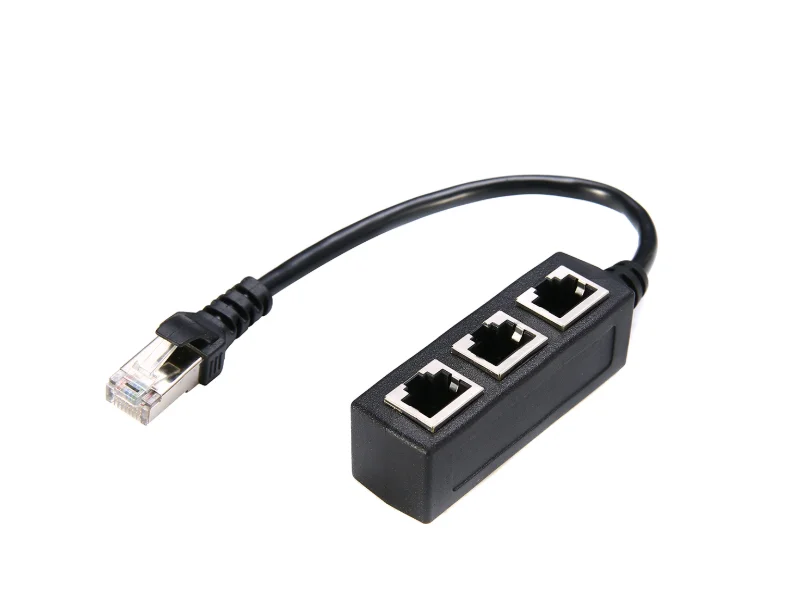 

RJ45 Cat7e Splitter Cable Extension Line One Three Network Transfer Connection Cable One Three Bus CAT7 Network Connection Cable