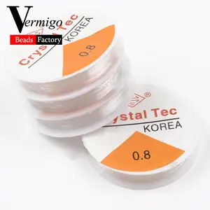 Эластичный Шнур для бисероплетения с кристаллами для изготовления ювелирных изделий сделай сам, шнур для рукоделия, ожерелий, браслетов, аксессуаров, 0,50,60,70,8 мм