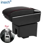 Подлокотник для Volkswagen POLO модифицированные детали, VW POLO AMEO ящик для хранения в подлокотнике автомобиля, автомобильные аксессуары, интерьер, светодиод USB