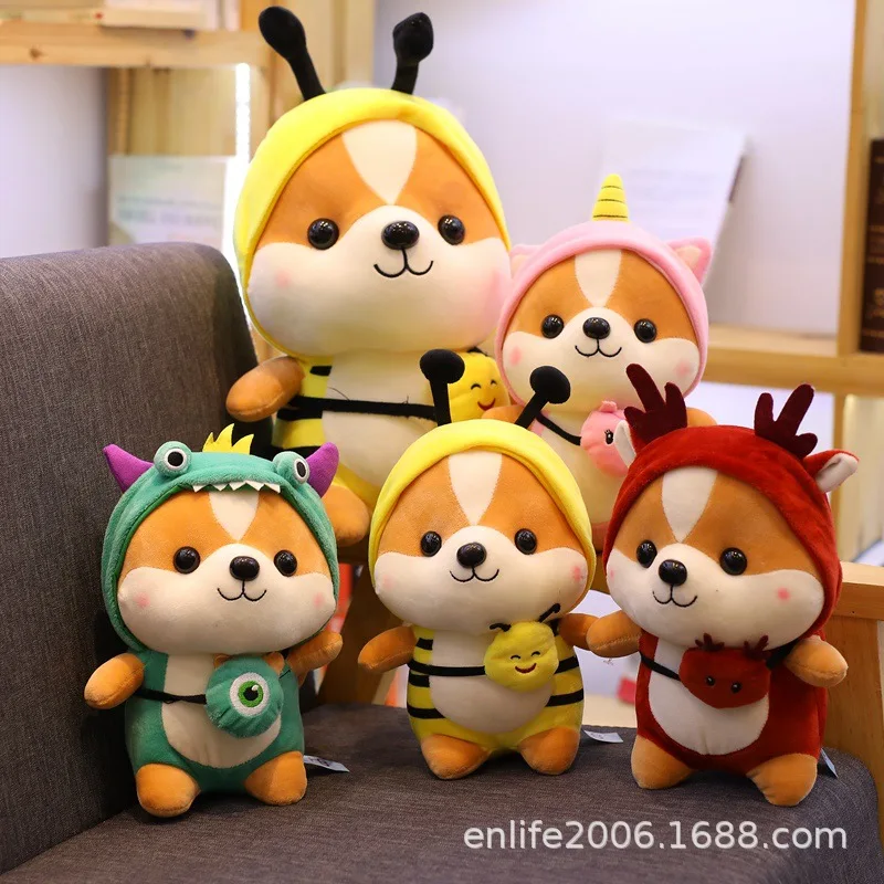 Новинка милая белка Сиба ину 20 50 см собака плюшевая игрушка Мягкое Животное корги