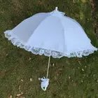 Свадебный зонт для невесты, зонт, полый кружевной белый романтический фотореквизит, женский цветок