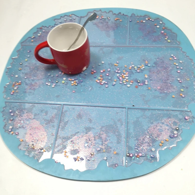 Подстаканник поднос эпоксидная смола форма чашки коврик силиконовая сделай сам