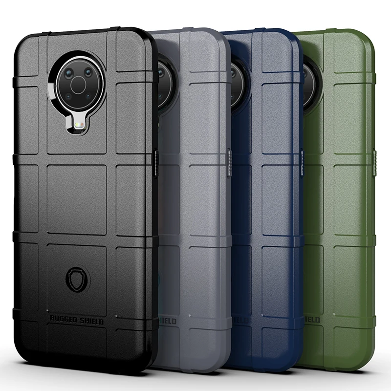 Чехол для Nokia G10 Heavy Duty Armor Rugged Shield противоударный мягкий чехол из ТПУ G20 | Мобильные