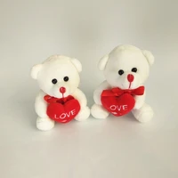 2pcsset bear bouquet supply hanging ornaments merry christmas xmas tree window home party decoration supplies plush bear toys