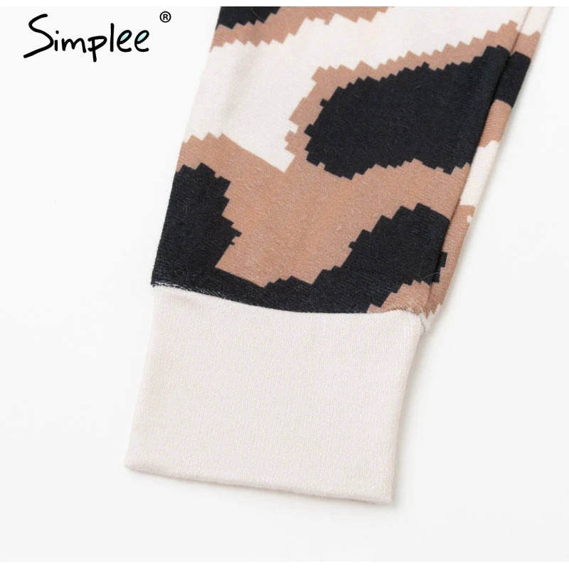Simplee Sexy v-образным вырезом платье женщин высокой талией леопардовое платье женский вечернее платье Элегантные дамы шикарные уличные платья ночной клуб платье