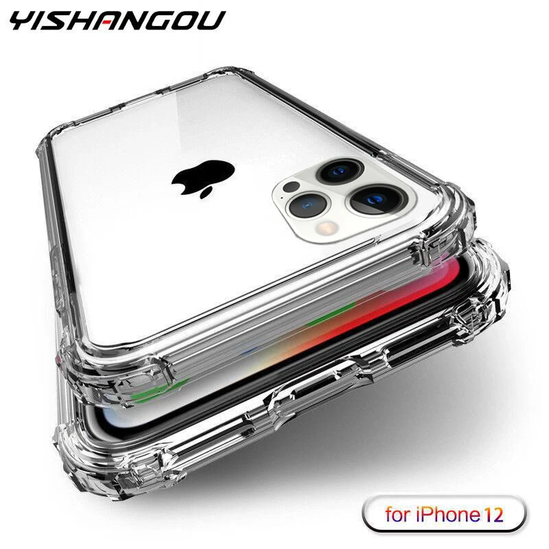 Сверхмощный защитный чехол для iPhone 12 11Pro XS Max X SE 2 четыре угла усиленный