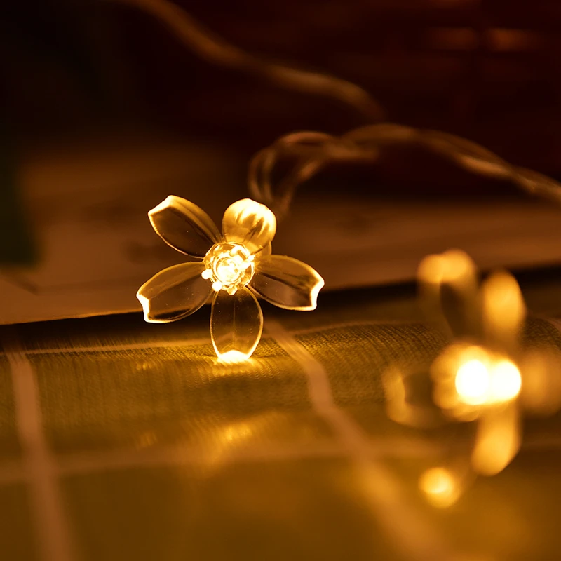 1 м/2 м/3 м светодиодная гирлянда персикового цвета сказочный сад персиковый цвет