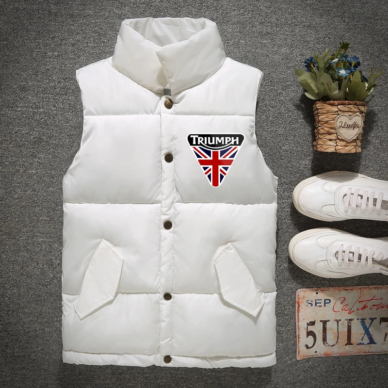 

2021 New Brand TRIUMPH Winter Warm Men's Jacket Casual Coat Autumn Thick White Man's Delicate Printed Down Warm Jacket With