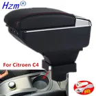 Подлокотник для хэтчбека Citroen C4, модифицированный подлокотник для Citroen C4, аксессуары для автомобиля, интерьер USB, светодиодный