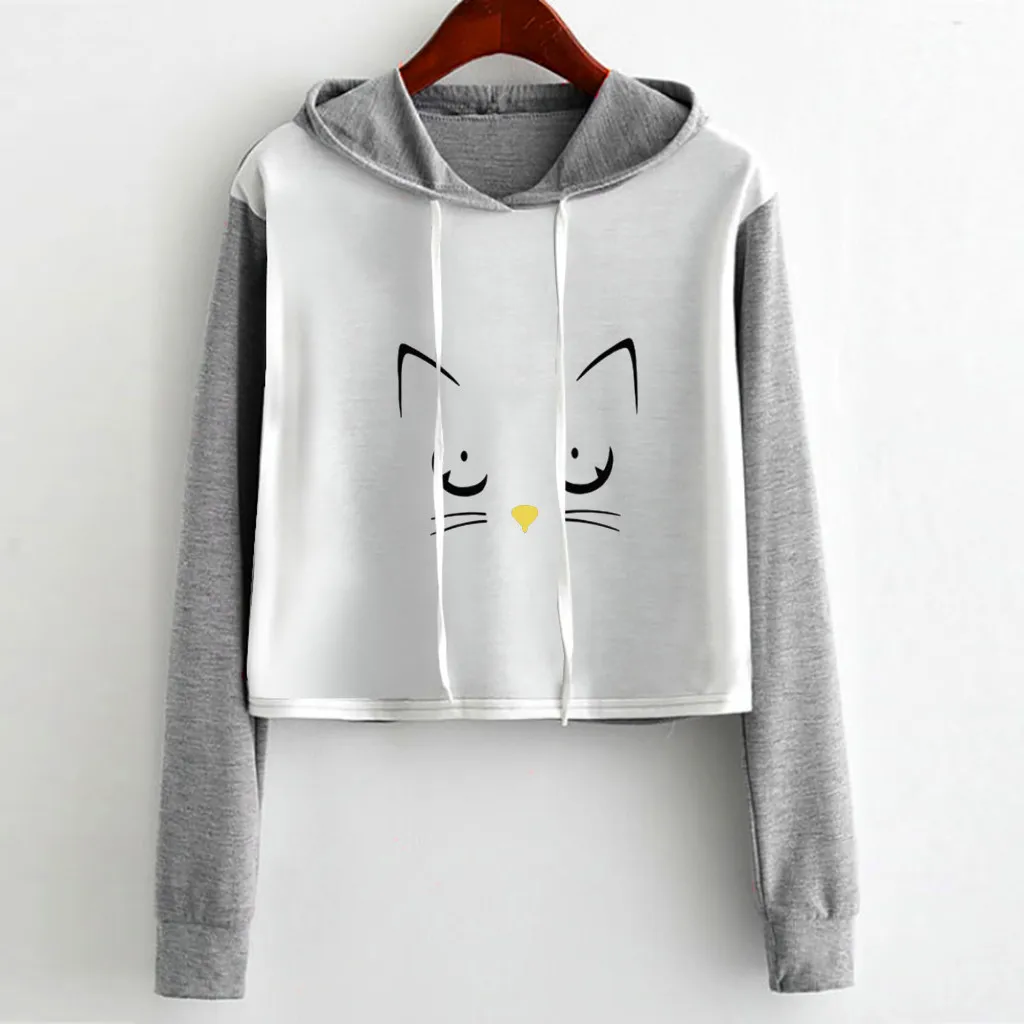 Женский свитшот с принтом SAGACE серый розовый красный Повседневный свитер