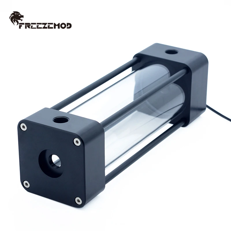 Квадратный кулер для воды компьютера FREEZEMOD акриловый резервуар с ЖК-дисплеем 2020