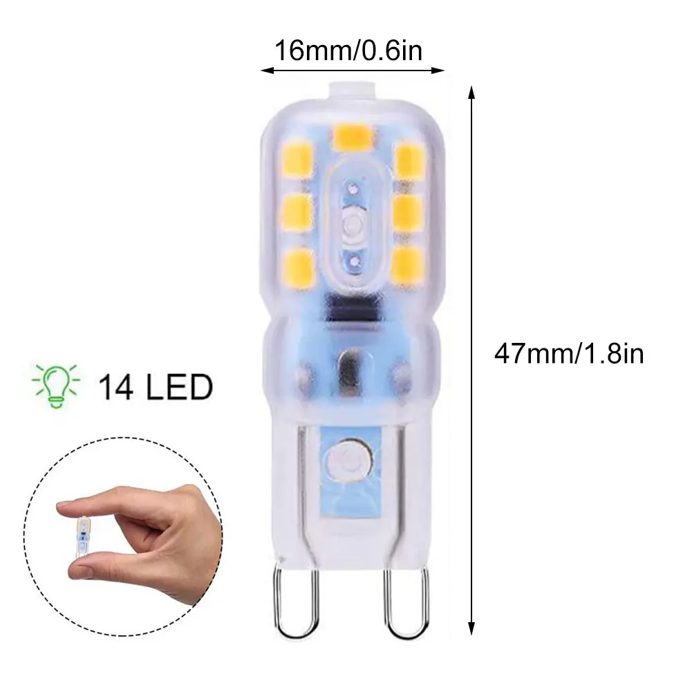 

1PCS LED Light Bulb G9 Mini Capsule Bulb 220-240V Energy Saving Bulb with 14/22 Beads White Spotlight Chandelier Lighting