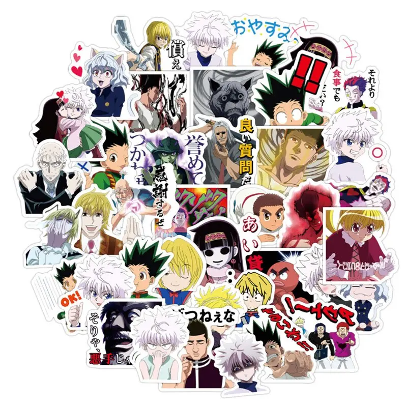 

40 шт./компл. HUNTER×HUNTER стикеры s японское аниме Стикеры для наклейки на гитару чемодан ноутбук телефон холодильник мотоцикл автомобиль