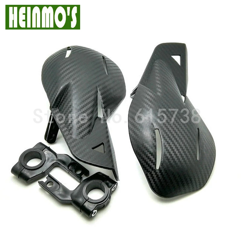 Черные карбоновые накладки на руль защита для рук подходит мотоцикла мотокросса