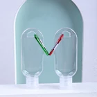 Бутылочка для дезинфицирующего средства для ключей, 4 шт., 30 мл, можно повесить на сумку, с гидроспиртом и карабином