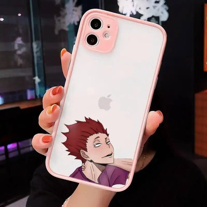 

Tendo Satori Haikyuu volleyball anime Phone Cases matte transparent For iphone 7 8 11 12 plus mini x xs xr pro max cover