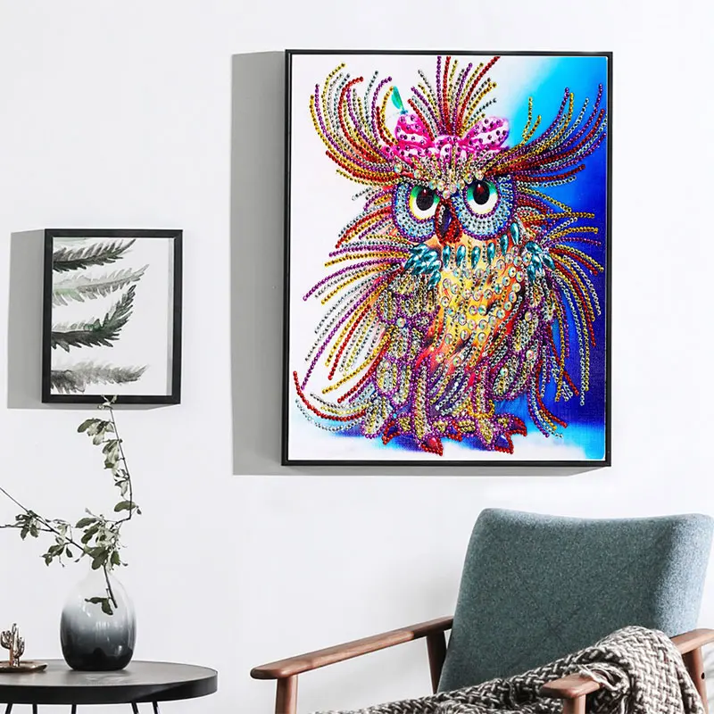 Картина с животными спальня круглые стразы вышивка крестиком алмазная картина