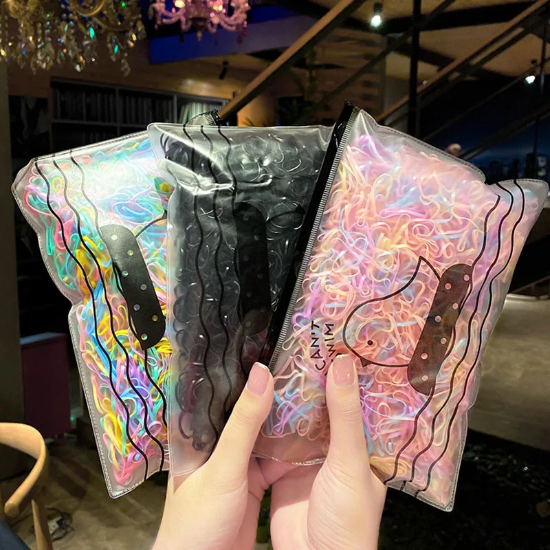 2000 шт. одноразовые резинки для волос девочек | Аксессуары одежды