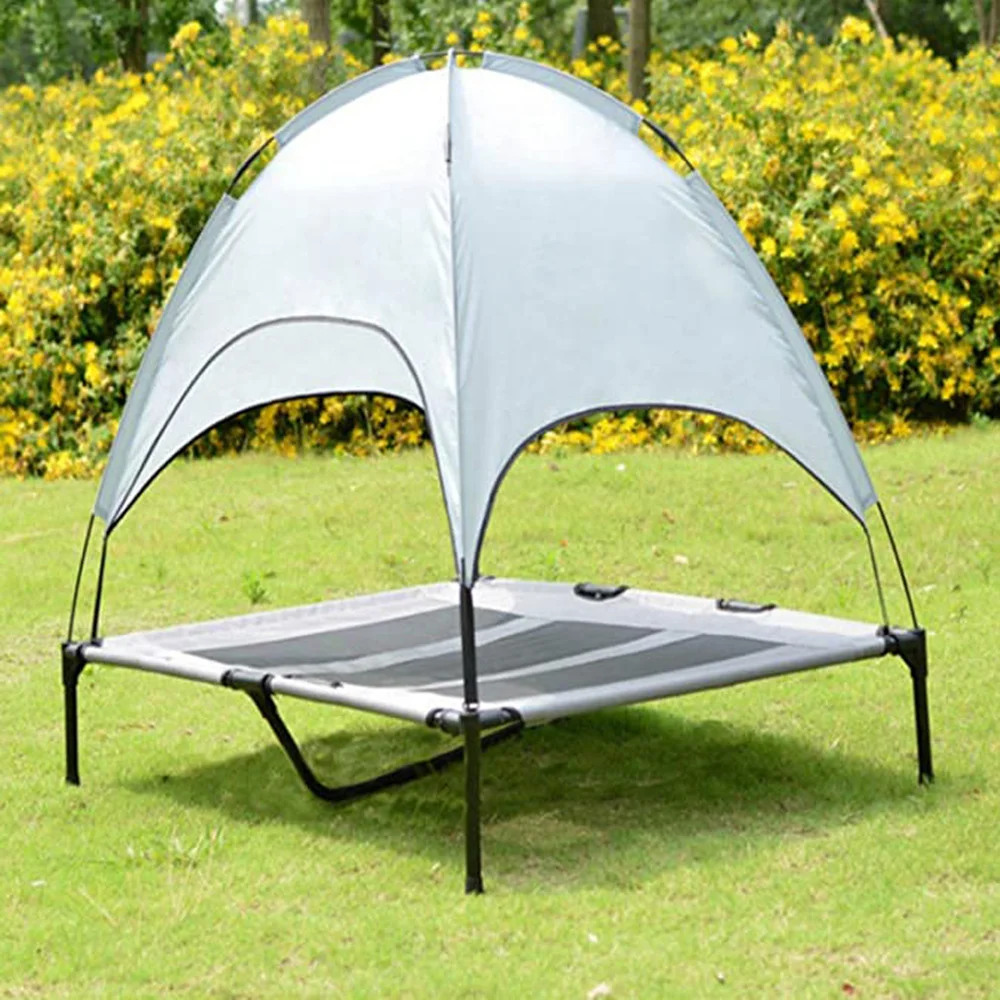 Большая удлиненная Лежанка для собак водонепроницаемый съемный тент легко