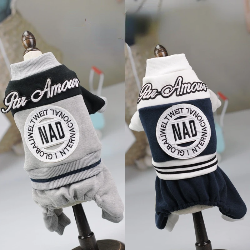 

Pet Housewares Dog Clothes Dog Clothes Teddy Clothing Four-legged Sweater Cat Puppy Fleece Jumpsuit Hoodie Jacket