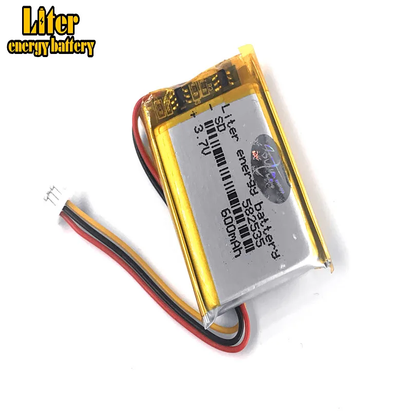 Модель 582535 SP5 3 7 в 600 мАч перезаряжаемая батарея для тахографа papago F300 F200 F210 QStar A5 DVR