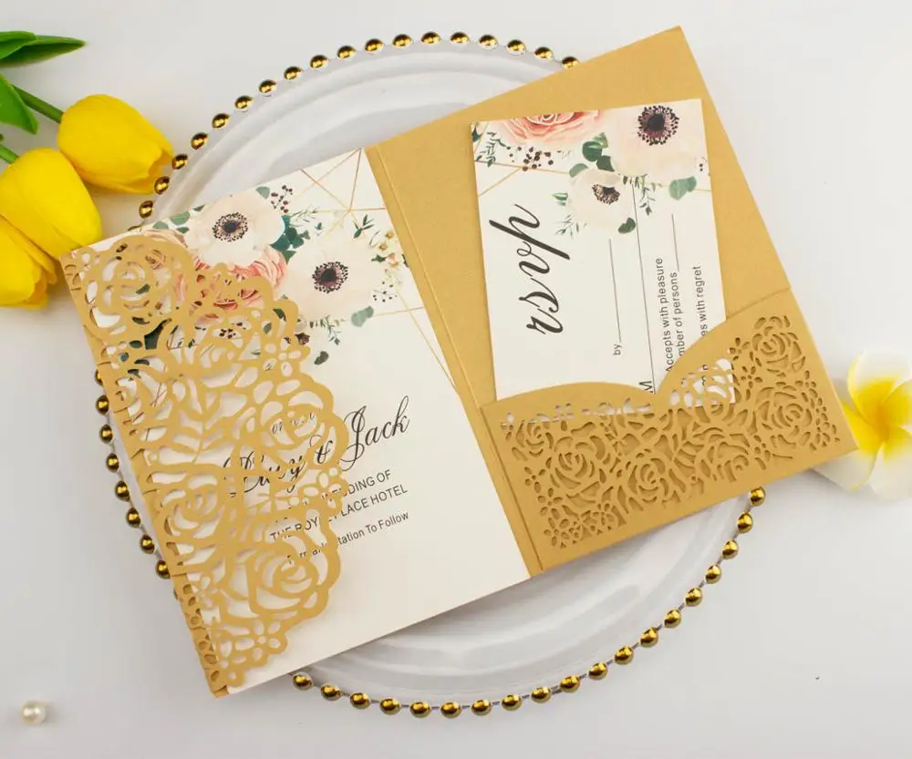 50X темно-бордовые золотые белые цвета слоновой кости лазерная резка розы