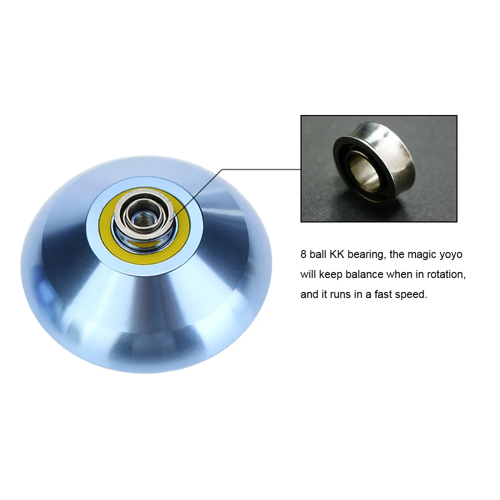 

Yo-Yo Bearing Rope Toys Durable Unisex Aluminum Casual Time Good Items Fun