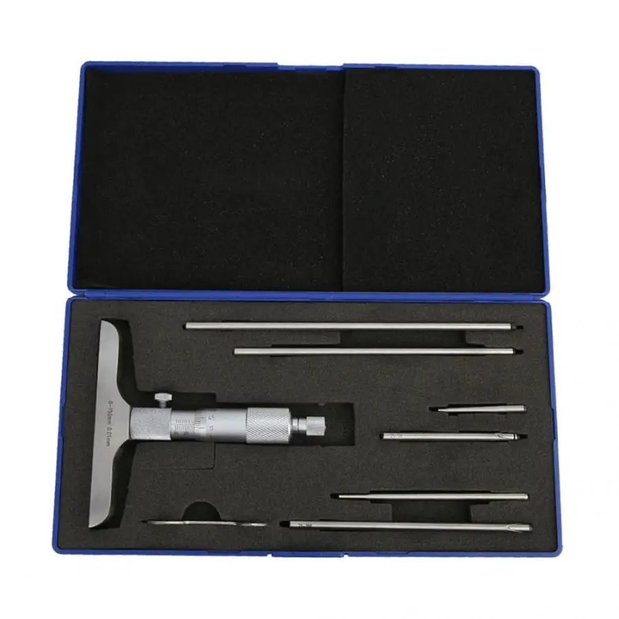 Высокая точность глубинный микрометр с плоским зондом сменный стержень 0 01 мм