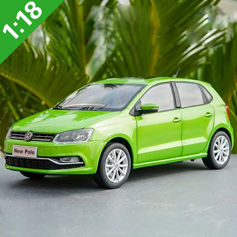 POLO 2016 Green Высокая тщательная 1:18 VW 2012 2013 POLOGTI сплав модель автомобиля статические металлические модельные автомобили оригинальная коробка для подарков коллекция - Цвет: POLO 2016 Green