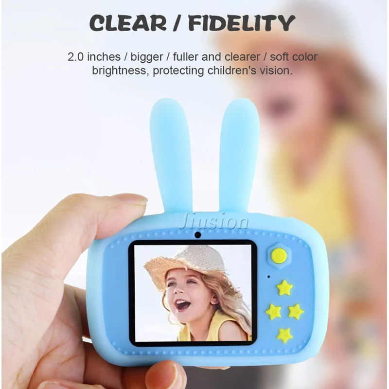 Mini cámara de vídeo con doble lente para niños, bonita videocámara Profesional...