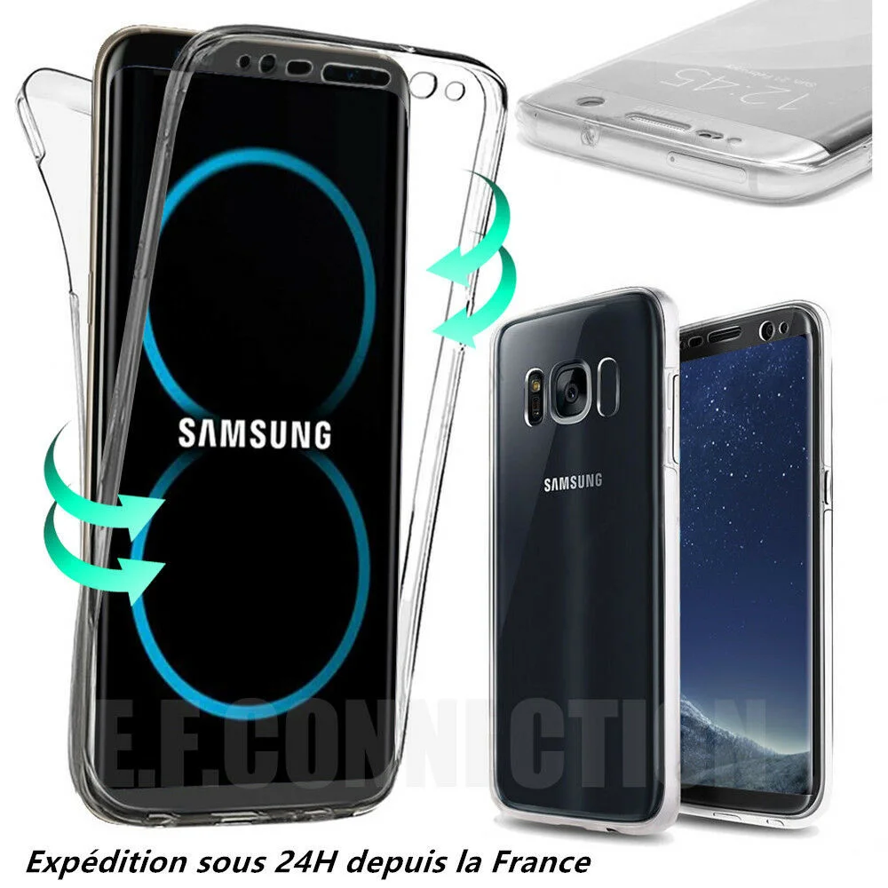 

Coque 360 FULL Silicone Pour Samsung S6 S7 S8 S9 S10 20 Note 8 9 10 A21s A41 51