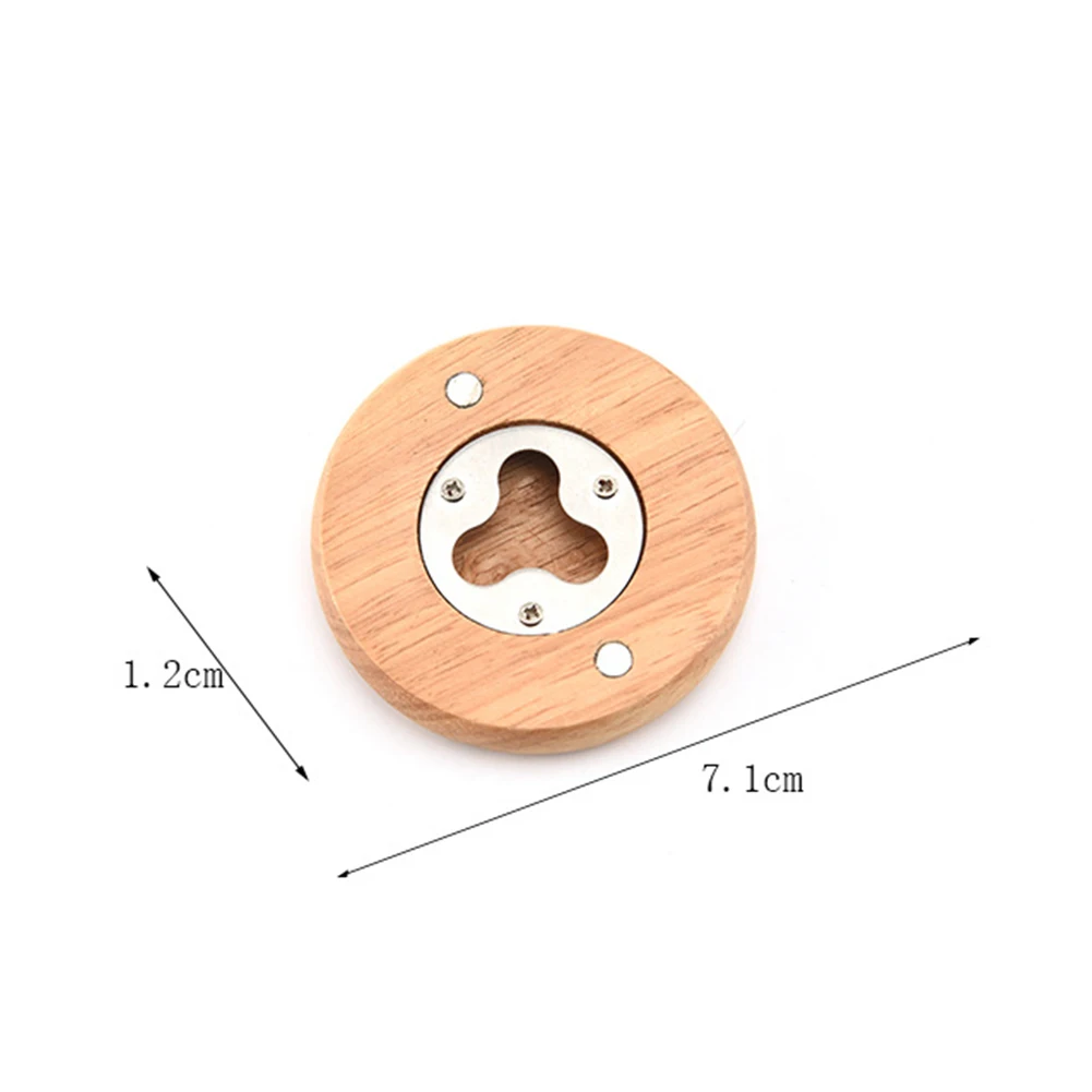 DIY деревянная бутылка круглой формы открывалка для бара ручной