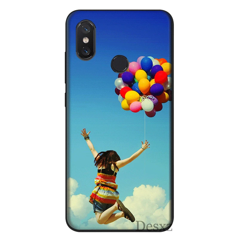 Мобильный чехол для телефона из силикона Xiaomi mi 8 Lite A1 A2 9 (США) красные Примечание 5 6