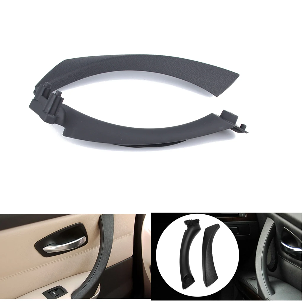 

1 Pair Replacement for E90 3-Series Sedan w/ Repair Tool Set Black Right Inner Door Panel Handle Pull Trim Cover