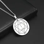 Ожерелье Dawapara с кулоном в виде ключа Соломона с пентаграммой, ожерелье против болезней, ожерелье колье с талисманом s