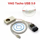 Диагностический кабель Eeprom, для VAG Tacho 5,0, USB версии, качественный стабильный VDO, NEC, MCU 24C32 или 24C64, TACHO Immo Box, программатор V5.0