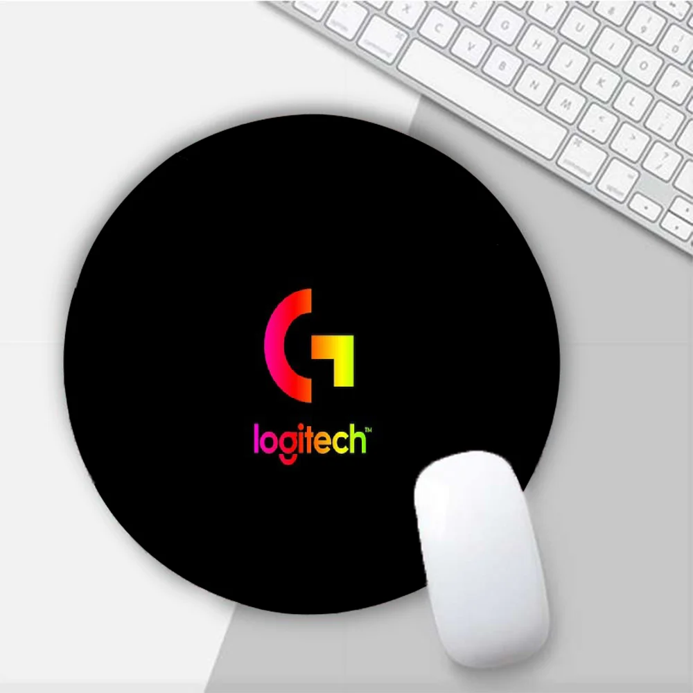 

Logitech Round Mouse Mat Gaming Mouse Pad For PC Laptop Notebook 20x20cm Gamer Desk Pad