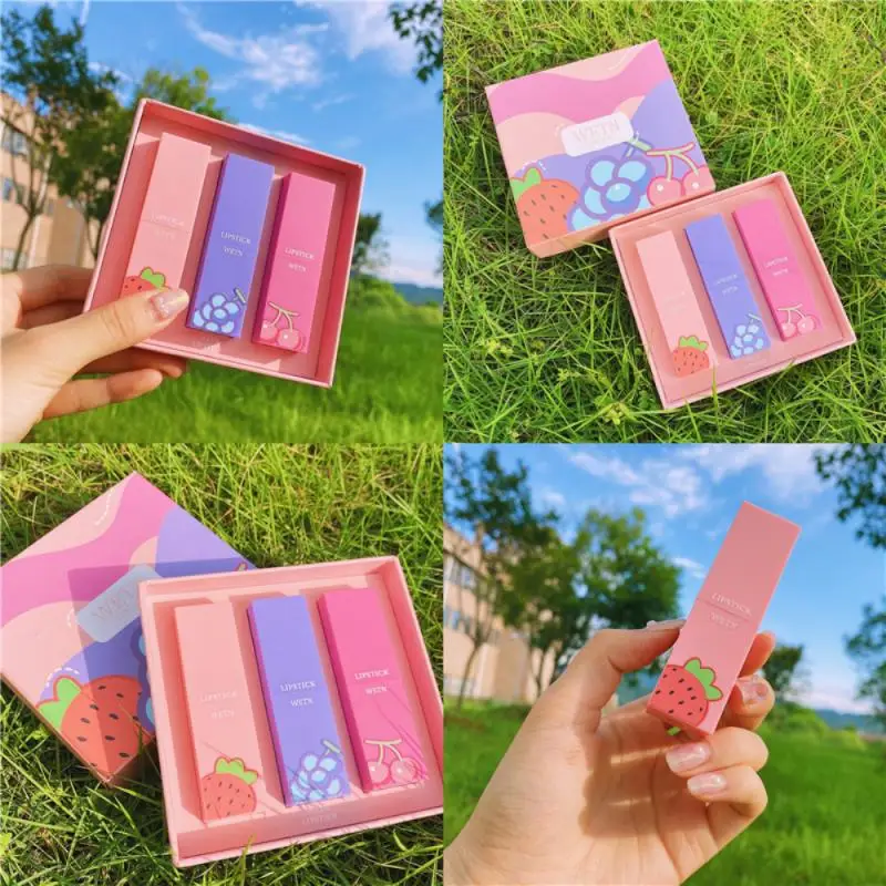 

2021 New Matte Lipstick Set Lip Makeup 3 Colors Velet Waterproof Lipgloss Matte Lip Stick Liquid Lipstick Long lasting Lip Tint