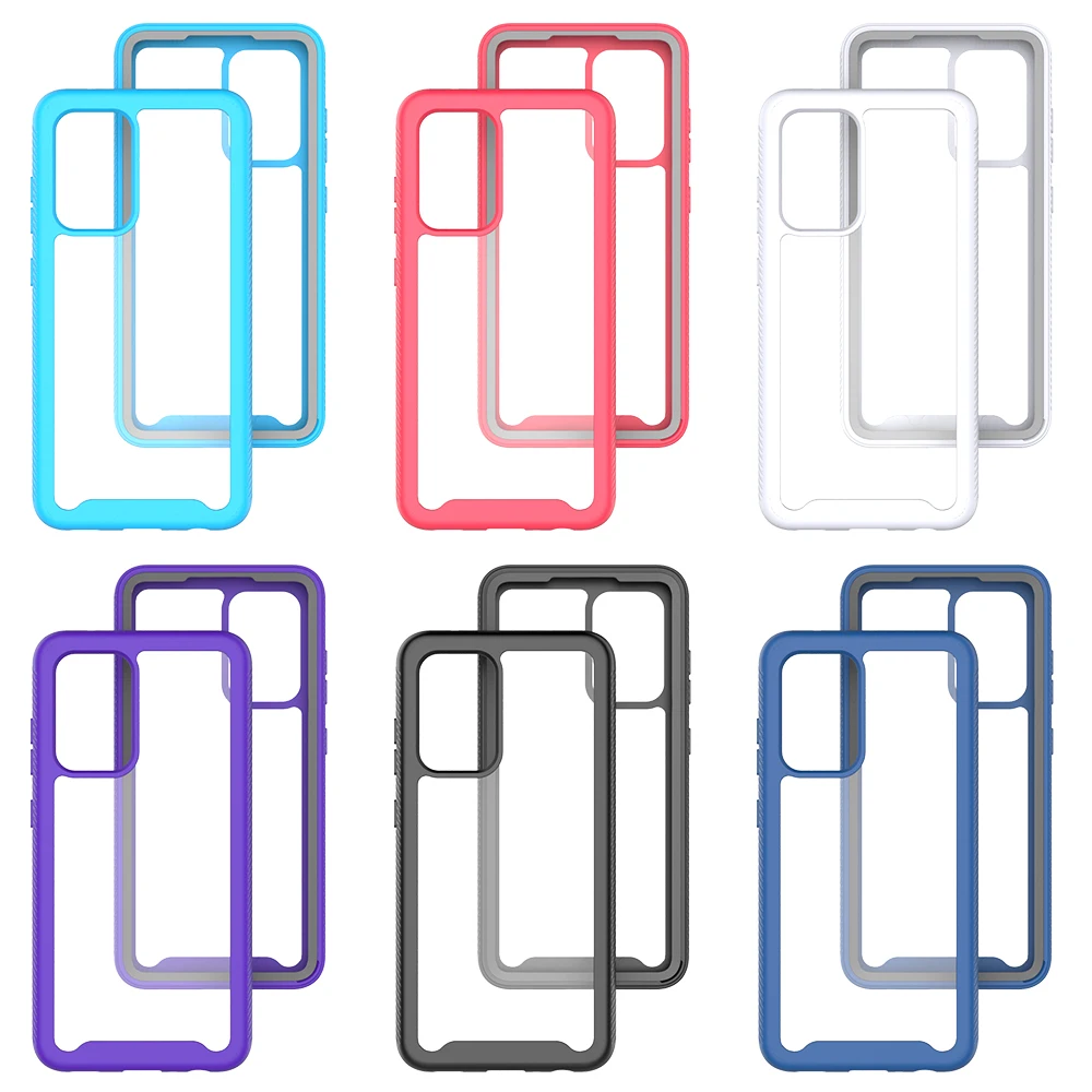 

6 Colors Shockproof Case for Samsung Galaxy A32 A52 A72 5G / S21 S20 S10 S9 A02S A20e New Protection Shell Phone Back Cover Skin